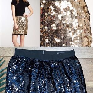 Dolce and Gabbana Sequins Black Pencil Skirt sz 46